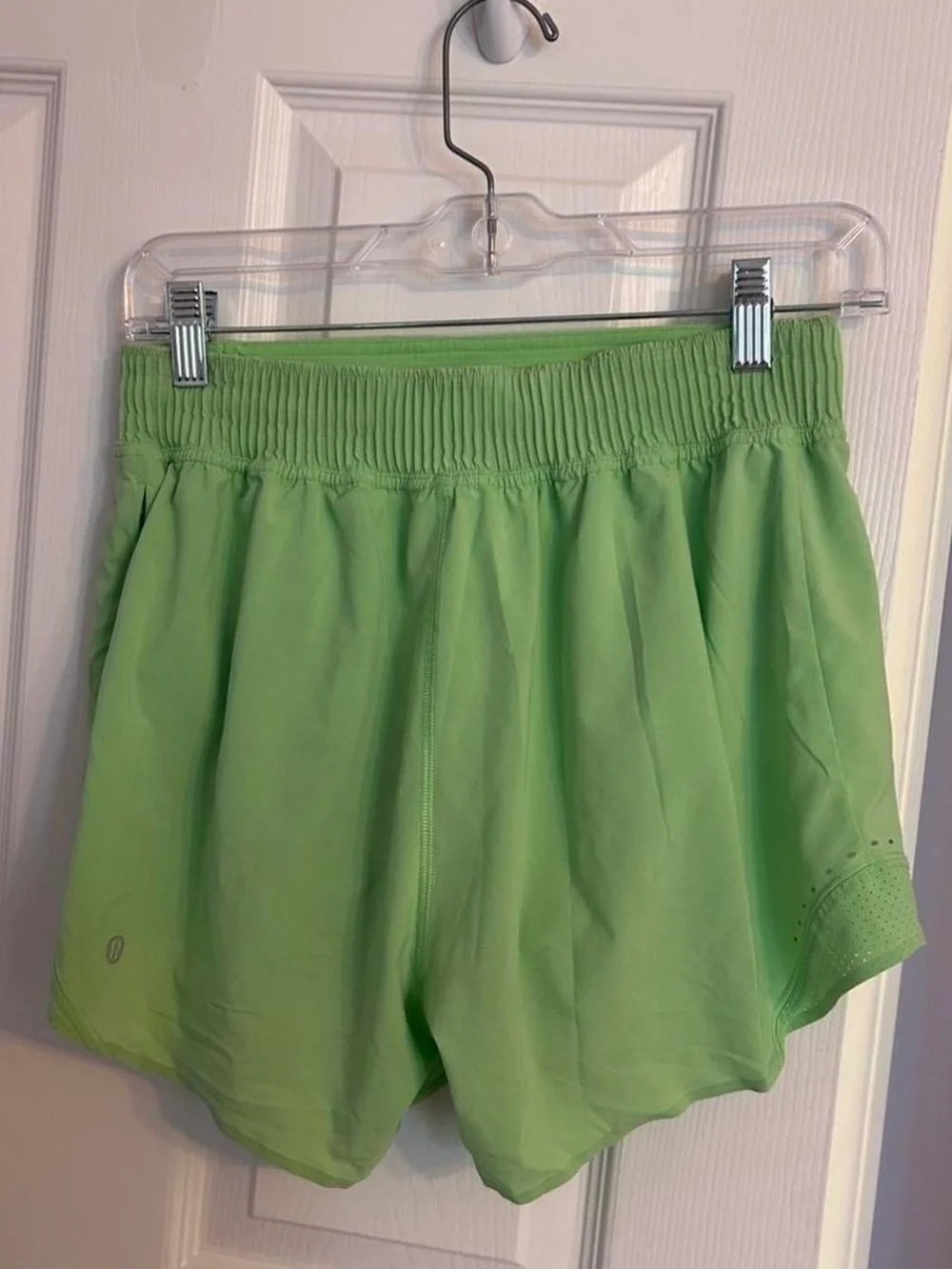 Lululemon Women’s High-Waist Neon Green Active Shorts